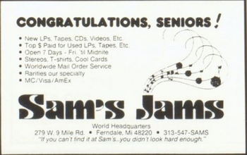 Sams Jams - 1990 Ferndale High School Yearbook